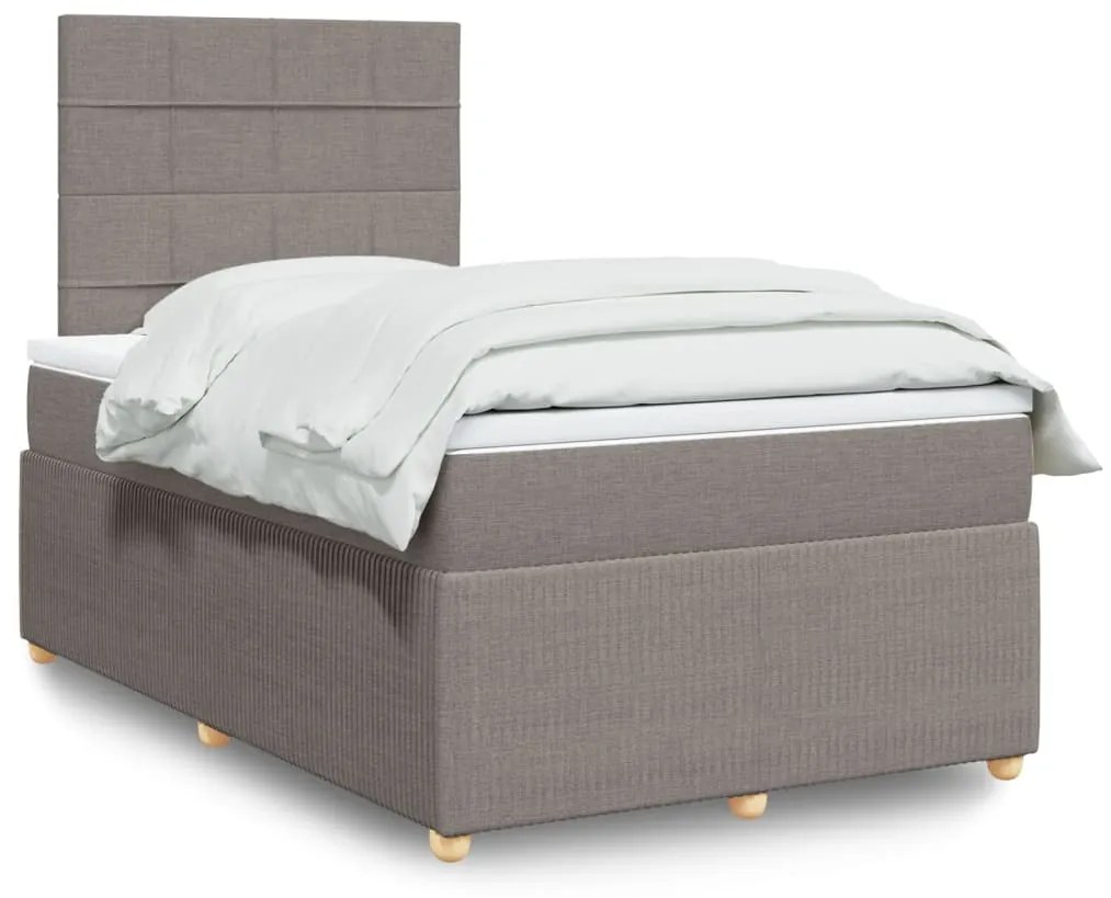 Giroletto A Molle Con Materasso Tortora 120x190 Cm İn Tessuto /