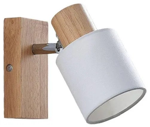 Wanessa Applique da Parete Light Wood/White - Lindby