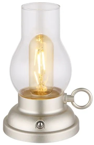 Globo 58016CH - Lampada da tavolo LED dimmerabile PETRO LED/1W/3,7V 1200mAh