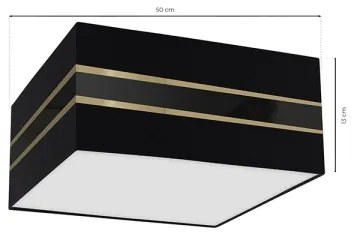 Plafoniera ULTIMO 3xE27/60W/230V nera