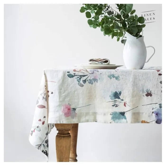 Tovaglia di lino 140x140 cm Watercolour - Linen Tales