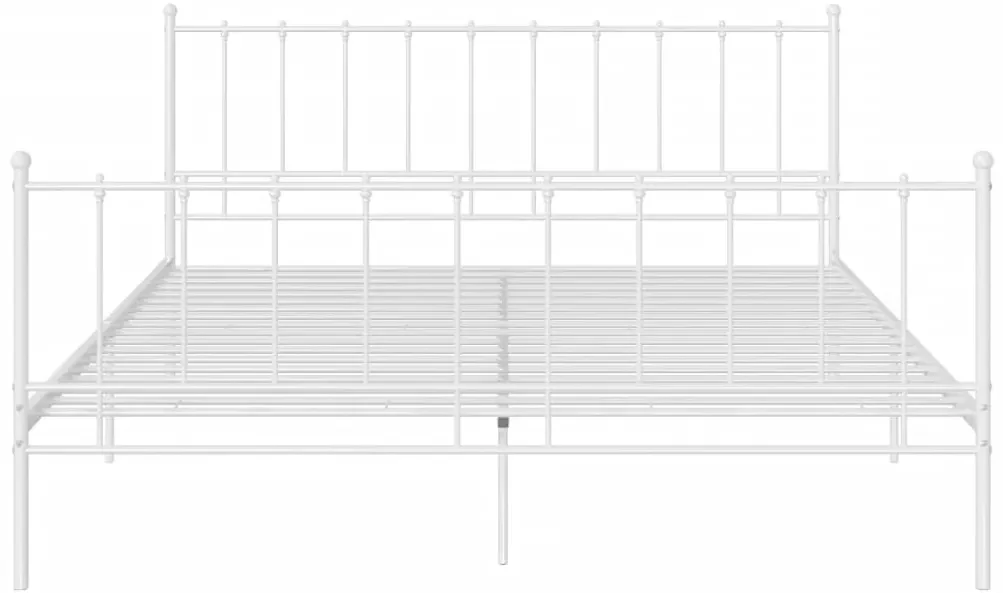 Giroletto bianco in metallo 180x200 cm
