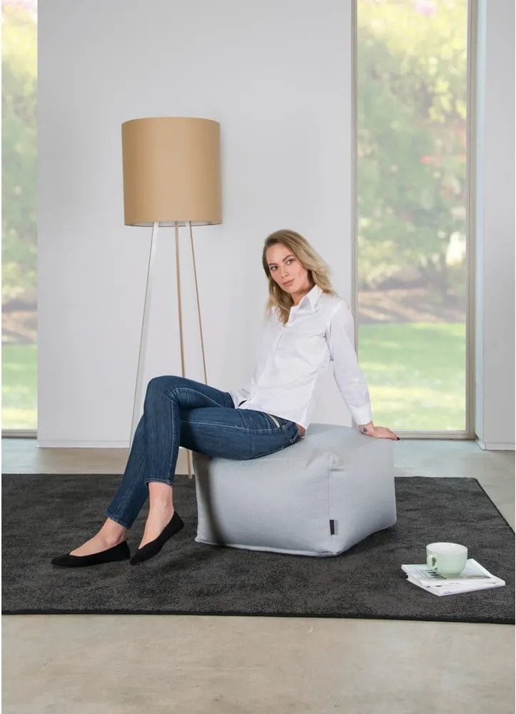 Puof a sacco greige Softbox MooG – SLOWDOWN