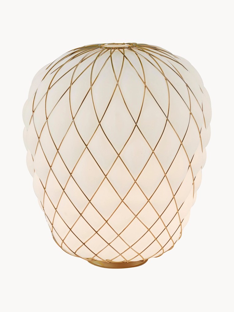 Lampada da tavolo grande con luce regolabile fatta a mano Pinecone