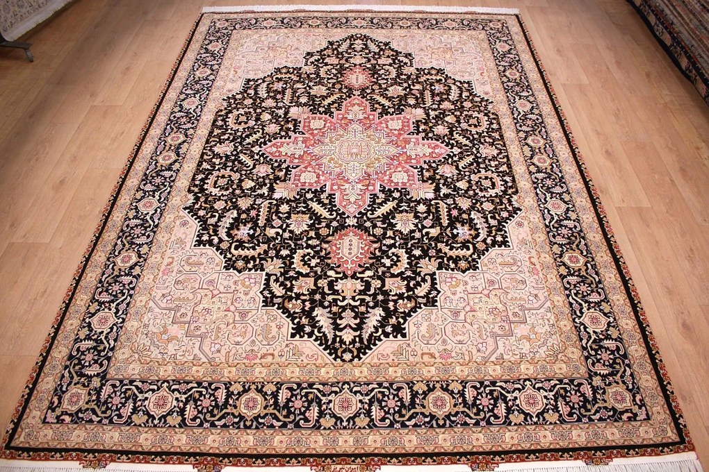 Tabriz Tappeto 370 x 260 (Iran) Annodato A Mano