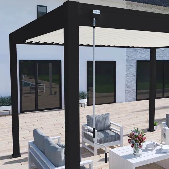 Pergola bioclimatica Ombréa autoportante 3x4M in alluminio (diversi colori)
