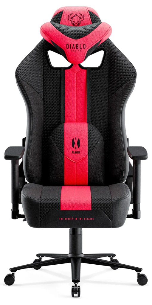 Sedia da gaming Diablo X-Player 2.0 in materiale Normal Size: cremisi-antracite