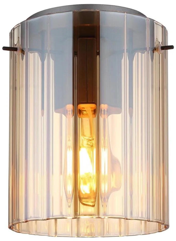 Globo 15904DA - Plafoniera TULIVAR 1xE27/40W/230V diametro 18 cm marrone