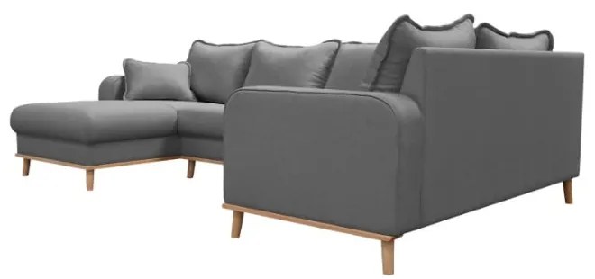 Divano angolare grigio (angolo sinistro) Beata - Ropez
