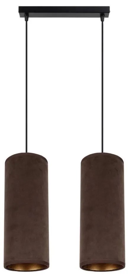 Lampadario a cavo AVALO 2xE27/60W/230V marrone/rame