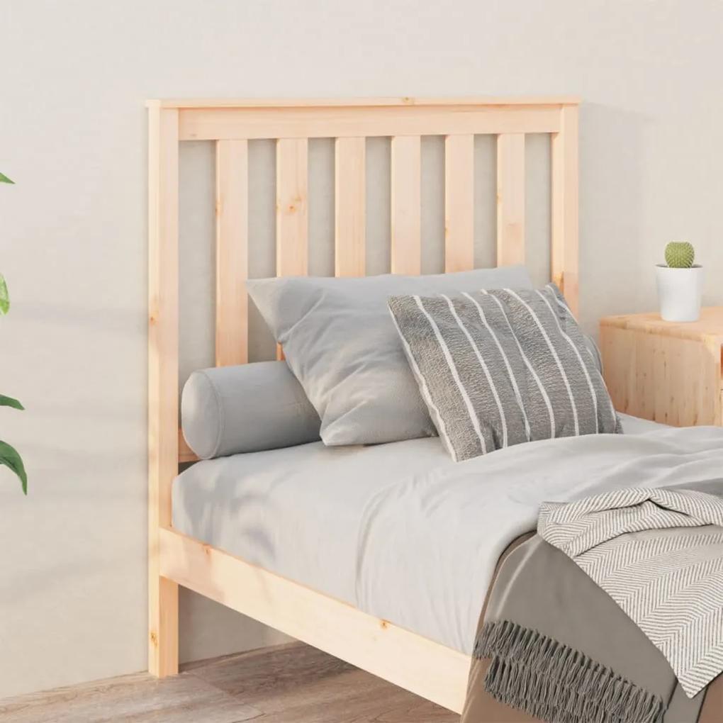 Testiera per letto 96x6x101 cm in legno massello di pino