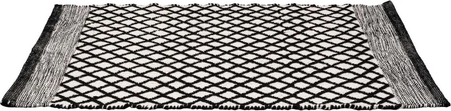 Tappetino per il bagno bianco e nero in plastica riciclata 50x80 cm Tara – Wenko