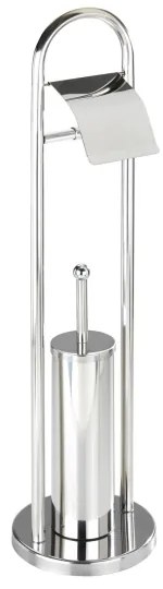 WENKO 16993100 - Set per WC VASTO 22x81 cm in acciaio inox/argento