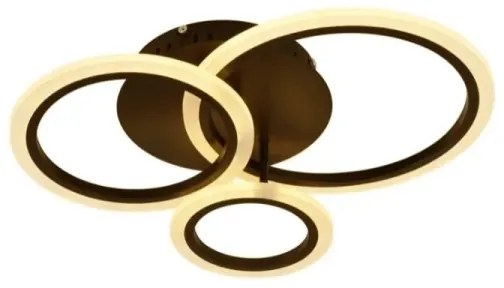 Lampadario a plafone LED dimmerabile LED/40W/230V nero + telecomando