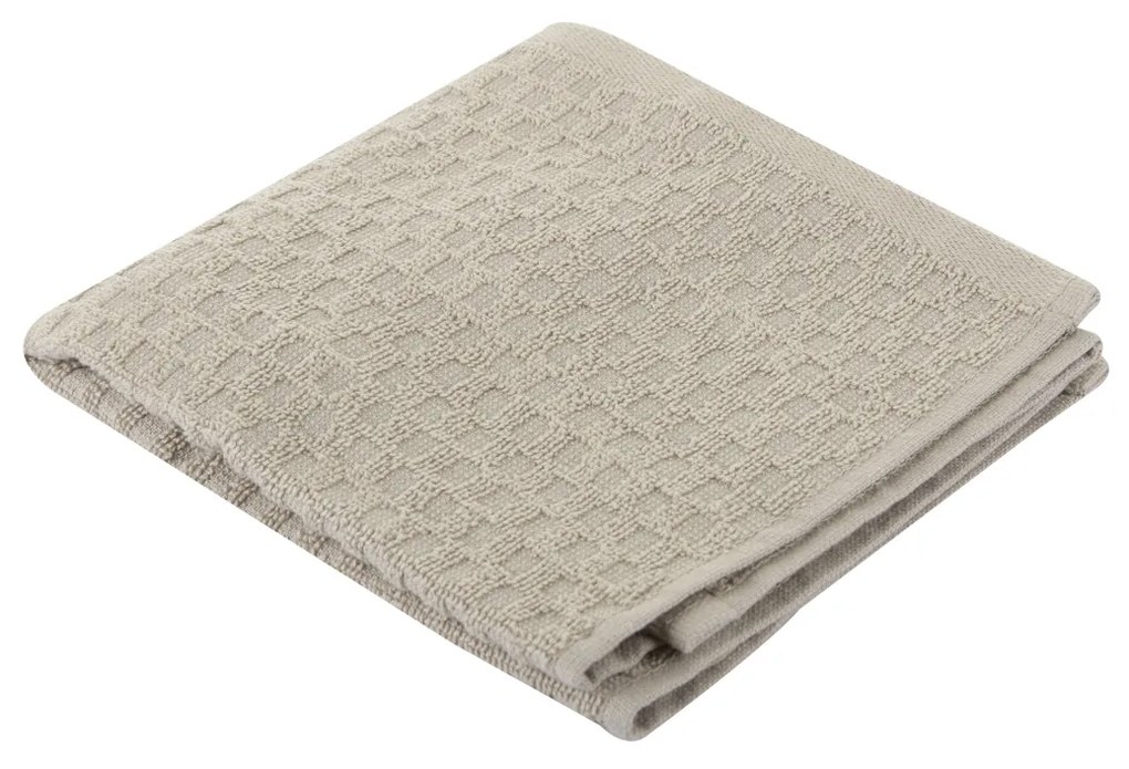 Asciugamano ospite grigio 40x50 cm in cotone Pop Corn