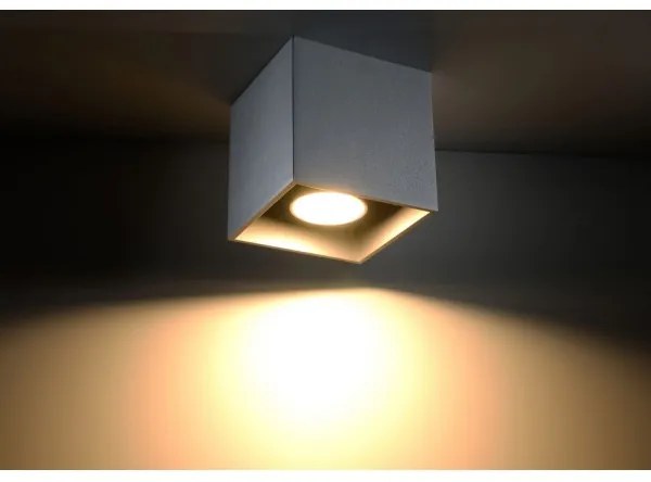 Sollux SL.0024 - Faretto QUAD 1 1xGU10/10W/230V grigio