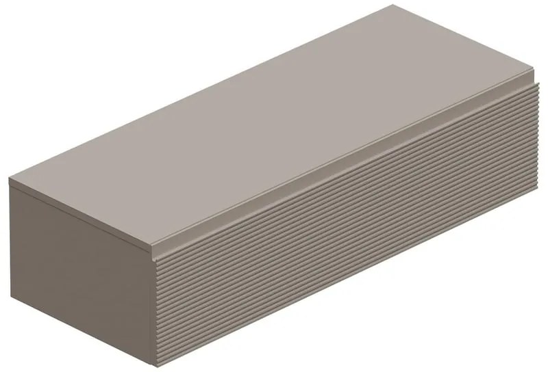 Mobile da bagno sotto lavabo L 120.3 x H 30 x P 46 cm beige, 1 cassetto Step