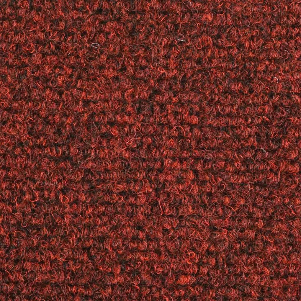 Tappetini Autoadesivi per Scale 15 pz 65x21x4 cm Rosso
