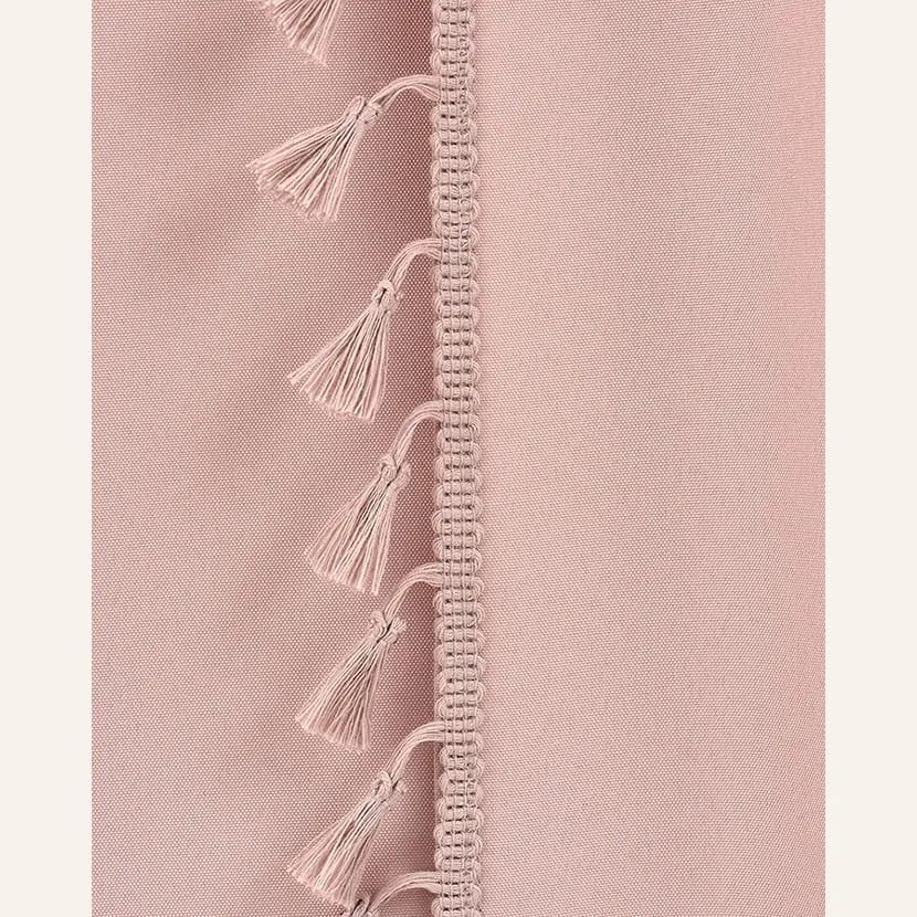 Tenda rosa cipria LARA per nastro con nappe 140 x 280 cm