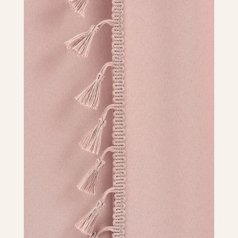 Tenda rosa cipria LARA per nastro con nappe 140 x 280 cm