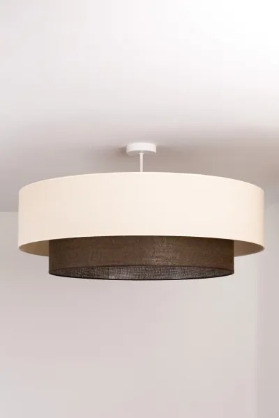 Brilagi - Lampadario a plafone LED Stile BOHO 3xE27/15W/230V Ø 80 cm crema/marrone