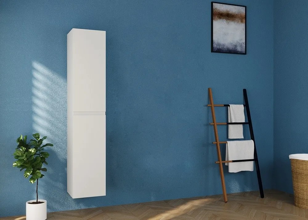 Colonna bagno 166 cm colore bianco opaco | LAC-EOLO-65 - KAMALU