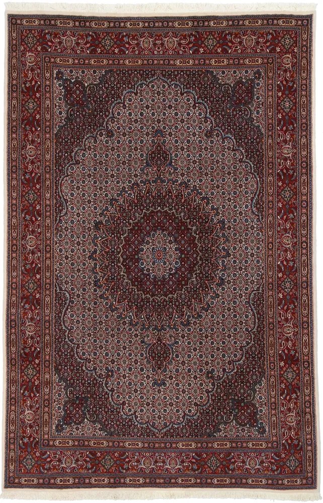 Moud Tappeto 300x200 Rosa (Iran) Annodato A Mano