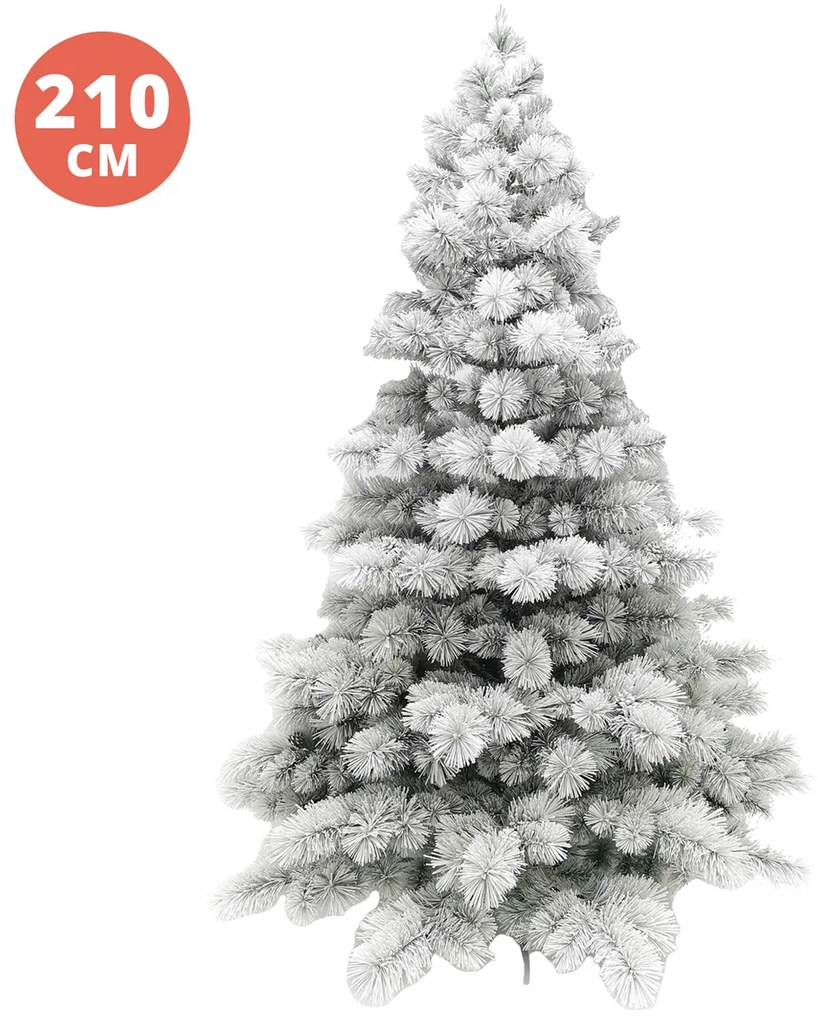 Albero Natale 210 cm innevato Snowbird