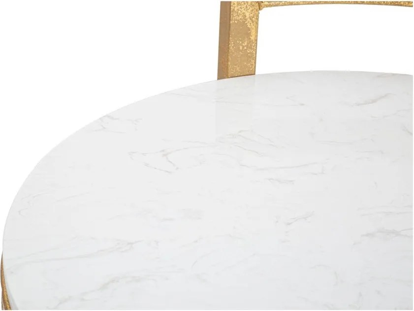 Tavolino rotondo con piano in marmo ø 40,5 cm Round Marble – Mauro Ferretti