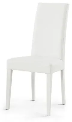 Sedie design moderno con gambe legno set da 4 Ester bianco