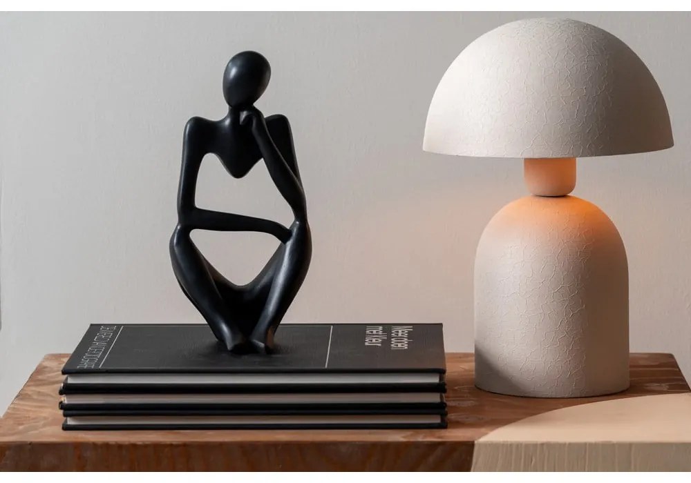 Lampada da tavolo color crema (altezza 29 cm) Boaz - Leitmotiv