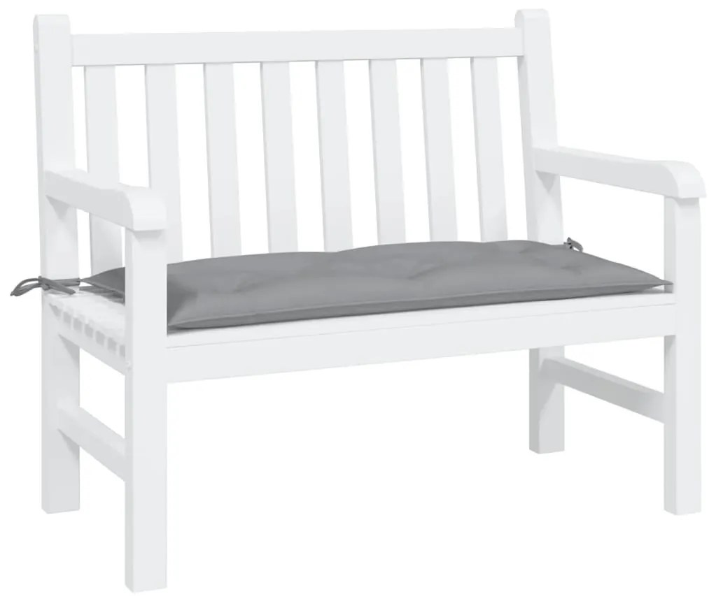 Cuscino Per Panca Grigio 100x50x7 Cm İn Tessuto Oxford /
