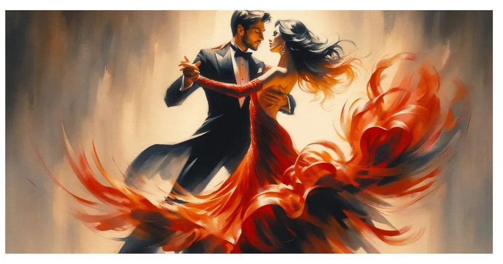 Quadro su tela – Passione nel ritmo del tango