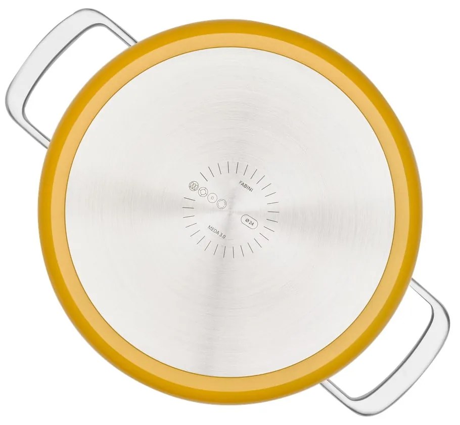 Pentola con coperchio incluso/con superficie in ceramica adatta all'induzione 5,5 l Meda 3.0 – FABINI