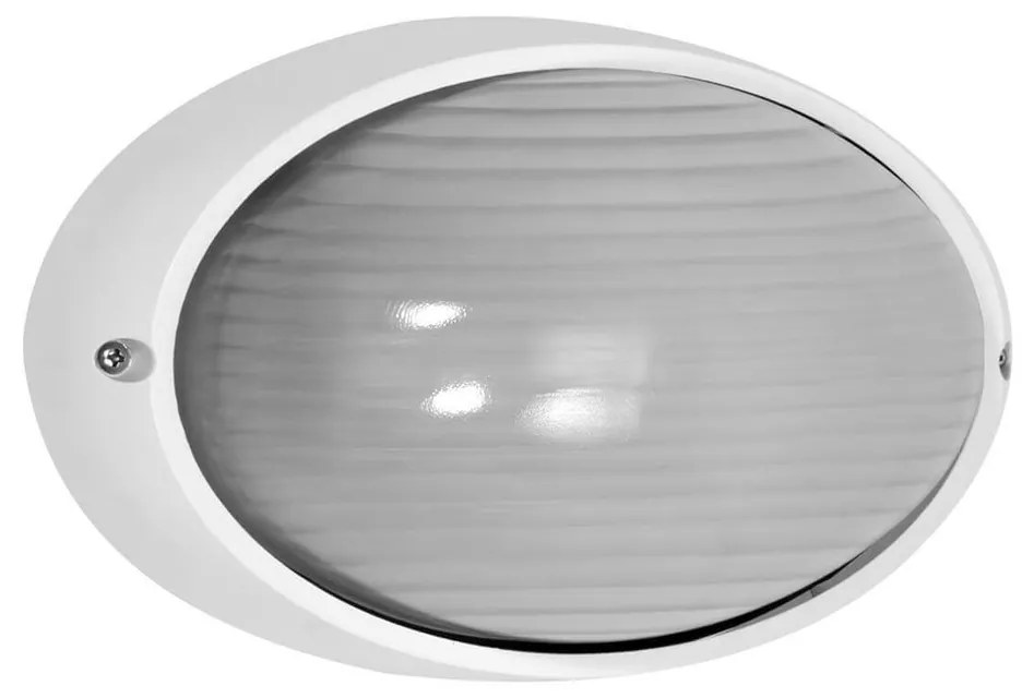 Applique da esterno Ovale E27 bianca IP54 Colore Bianco