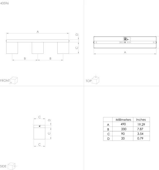 Eglo 43596 - Lampadario a soffitto PRESTWICK 3xE27/40W/230V