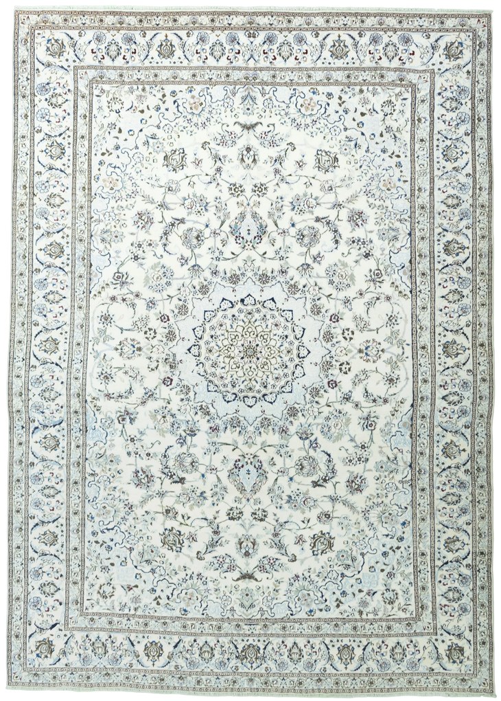 Nain Tappeto persiano 240x340 Beige (Iran) Annodato A Mano