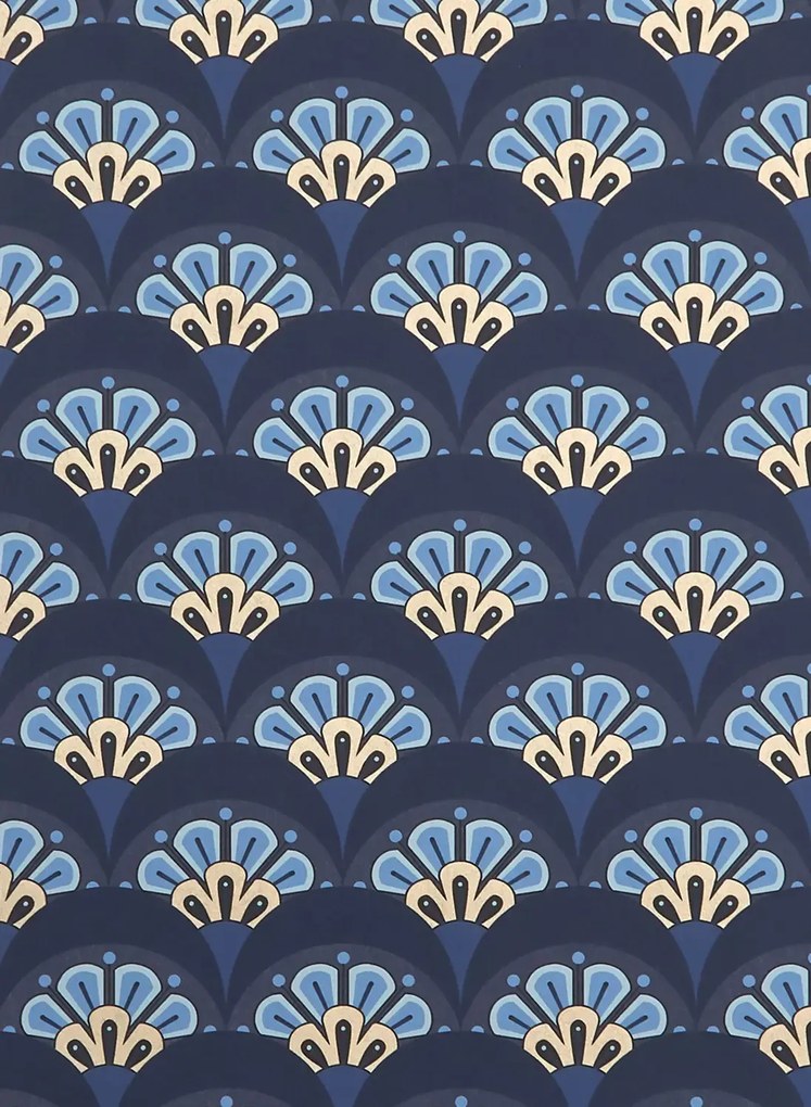 Liberty Tapete Deco Scallop - Lapis