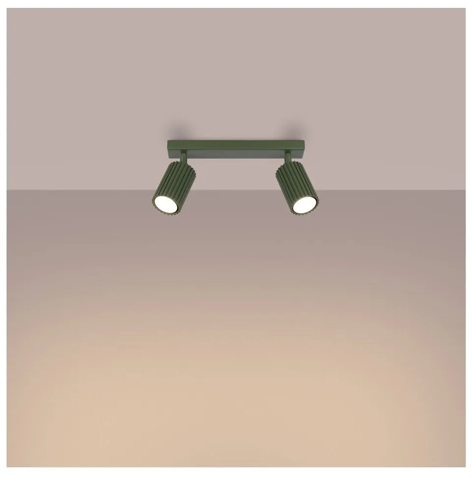 Faretto verde 6,5x30 cm Gleam – Sollux