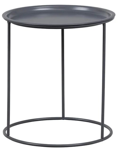 Tavolino grigio chiaro , ø 40 cm Ivar - WOOOD