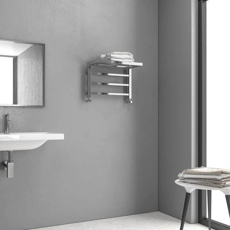 Kamalu - scaldasalviette termoarredo mensola 350x500mm modello kam-d1000