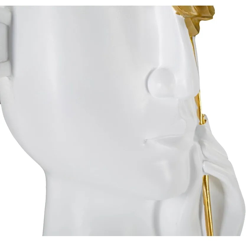 Vaso in poliresina bianca 27 cm Fiore - Mauro Ferretti