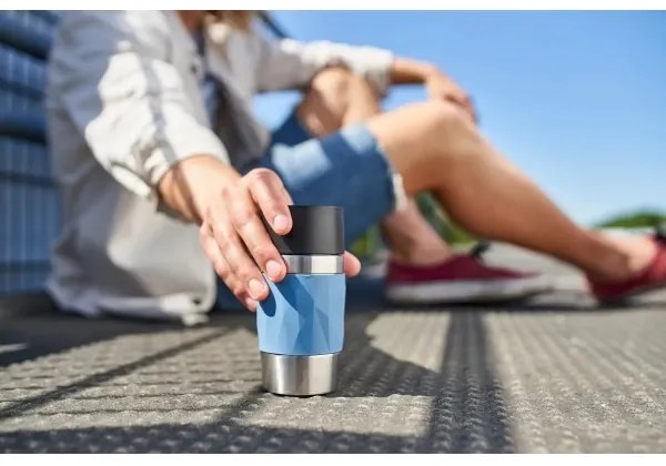 Tefal - Tazza termica 300 ml COMPACT MUG acciaio inossidabile/blu