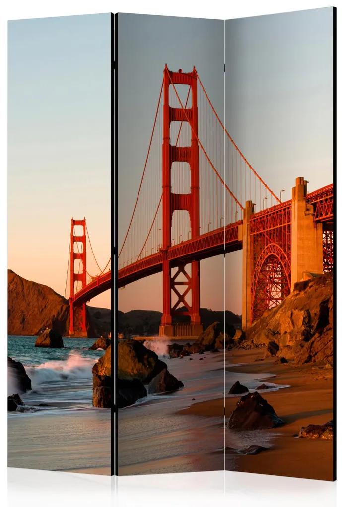 Paravento design Golden Gate Bridge - tramonto, San Francisco - architettura del ponte