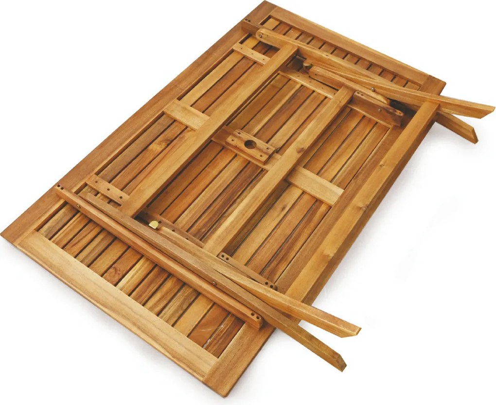 Tavolo da Giardino Rettangolare Pieghevole in Legno di Acacia Soriani Bali...