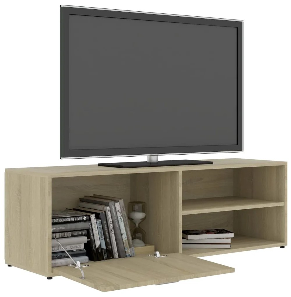 Mobile Porta TV Rovere Sonoma 120x34x37 cm in Legno Multistrato