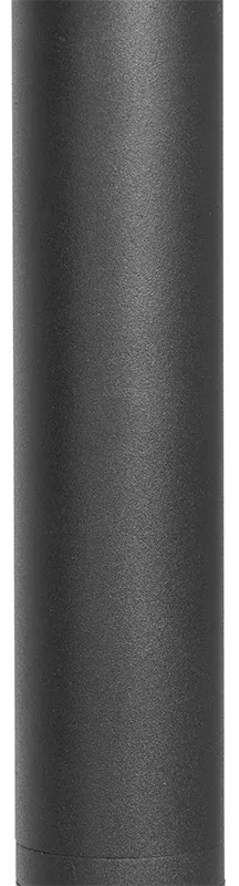 Paletto da esterno moderno nero 60 cm IP44 orientabile - Ciara