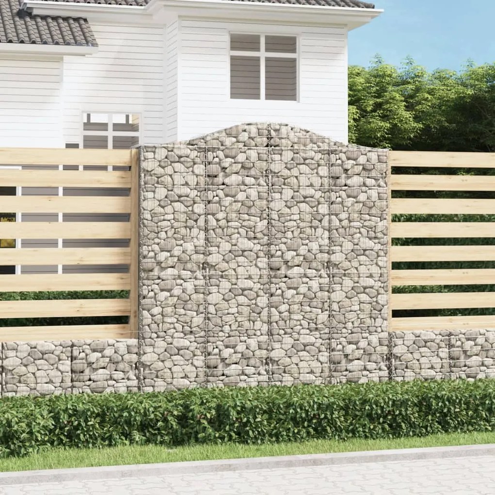 Cesti Gabbioni Ad Arco 6 Pz 200x50x220/240 Cm Ferro Zincato /