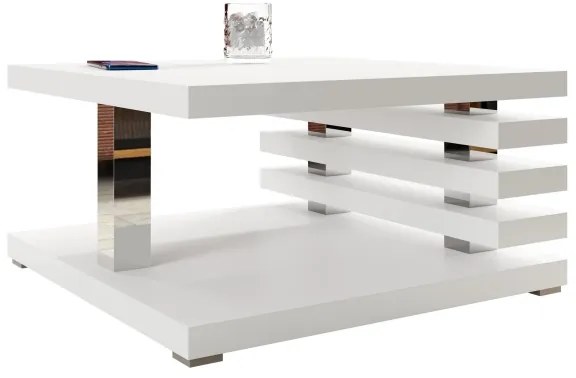 Tavolino KYOTO 31x60 cm bianco opaco