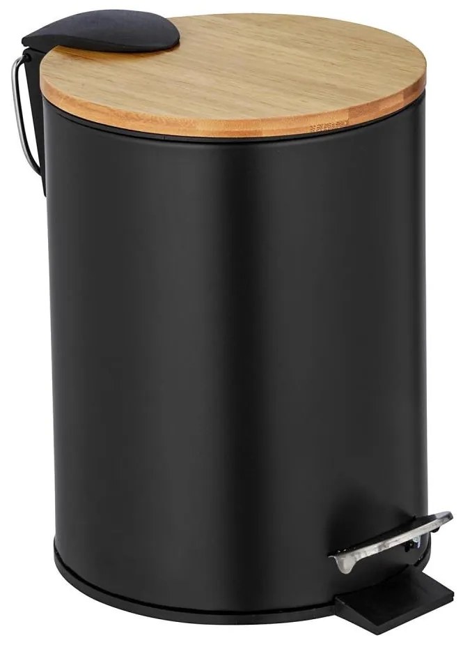 WENKO 24696100 - Cestino TORTONA 17x21 cm nero/marrone